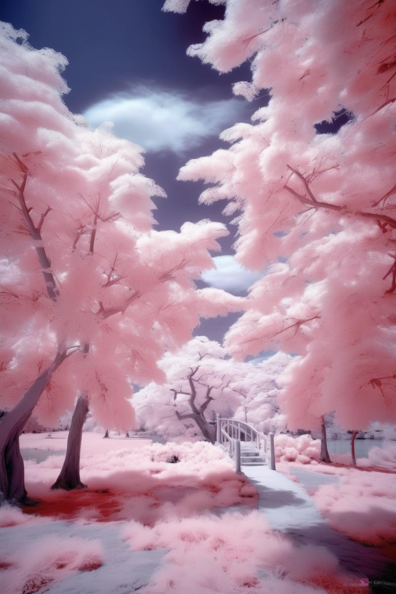 00148-2631656877-_lora_Infrared Photos_1_Infrared Photos - a infrared light flower landscape with cherry blossoms.png